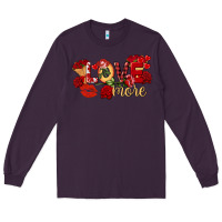 Plum Love more Valentine's Day Long Sleeve Tee - FaDigitalArtStudio