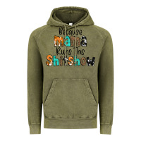 Vintage Olive Because Mama Runs This Shitshow Vintage Hoodie - CowCowDesign