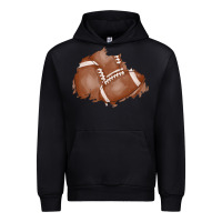 Black football patch Urban Hoodie - AdoDesignShop