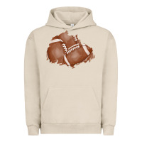 Pigment French Oak football patch Urban Hoodie - AdoDesignShop