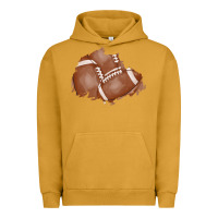 Pigment Peanut Butter football patch Urban Hoodie - AdoDesignShop