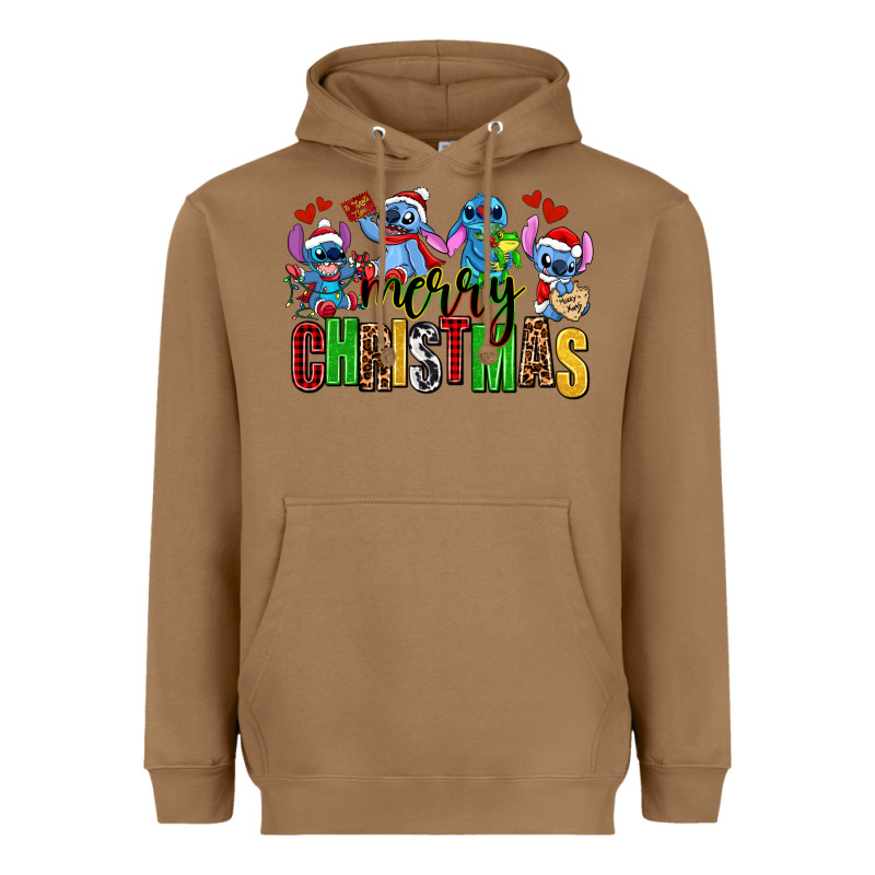 Merry Christmas Stitch Heavyweight Hoodie by AdoDesignShop | Teevron