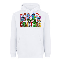 White merry christmas stitch Heavyweight Hoodie - AdoDesignShop