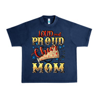 Navy Loud and proud cheer Mom Mother's Day Urban Heavy Tee - CowGirlArtShop