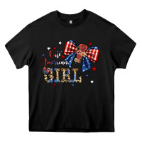 Black cute american girl Heavy Core Tee - JahusDesignShop