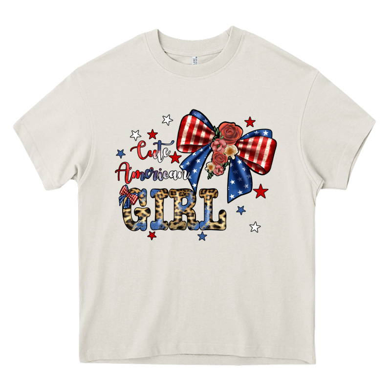 Cute American Girl Heavy Core Tee by JahusDesignShop | Teevron