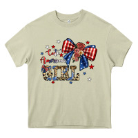 Mossy cute american girl Heavy Core Tee - JahusDesignShop
