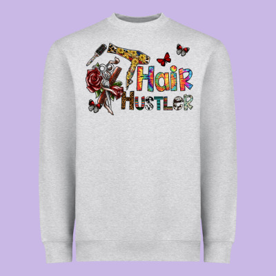 Hair Hustler 2 Heavyweight Sweatshirt Designed By Sublimationcraftshop