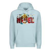 Blue Mist Noel Premium Hoodie - CowhideDigitalArt