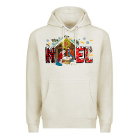 Oatmeal Heather Noel Premium Hoodie - CowhideDigitalArt