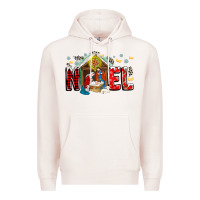 Pale Pink Noel Premium Hoodie - CowhideDigitalArt