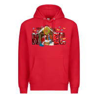 Red Noel Premium Hoodie - CowhideDigitalArt