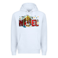 White Noel Premium Hoodie - CowhideDigitalArt
