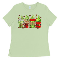Matcha grinch coffee cups Ladies Tee - texasbilliewilder