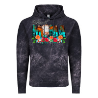 Cloud Black Blessed Mama Flowers Cow Vintage Hoodie - CowCowDesign