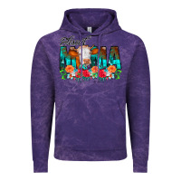Cloud Purple Blessed Mama Flowers Cow Vintage Hoodie - CowCowDesign