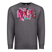 Charcoal Heather hope with butterfly's Premium Sweatshirt - AdoDesignShop