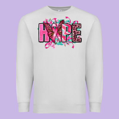 Hope With Butterfly's Premium Sweatshirt Designed By Adodesignshop