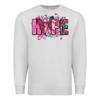 Dove Grey hope with butterfly's Premium Sweatshirt - AdoDesignShop