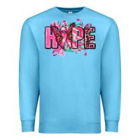 Ocean Blue hope with butterfly's Premium Sweatshirt - AdoDesignShop