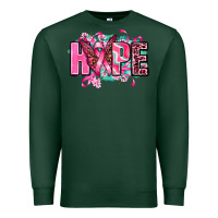 Sports Green hope with butterfly's Premium Sweatshirt - AdoDesignShop