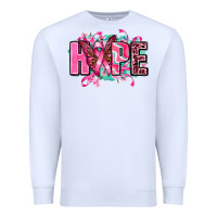 White hope with butterfly's Premium Sweatshirt - AdoDesignShop