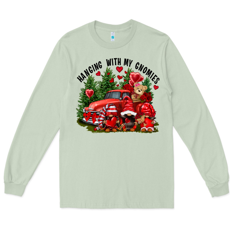 Valentine's Day Hanging With My Gnomies Long Sleeve Tee by FaDigitalArtStudio | Teevron