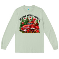 Matcha Valentine's Day hanging with my gnomies Long Sleeve Tee - FaDigitalArtStudio