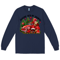Navy Valentine's Day hanging with my gnomies Long Sleeve Tee - FaDigitalArtStudio