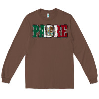 Chestnut Mexican Flag Padre Long Sleeve Tee - Jasminsmagicworld