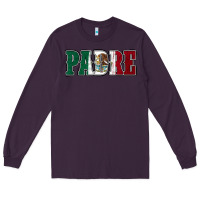Plum Mexican Flag Padre Long Sleeve Tee - Jasminsmagicworld