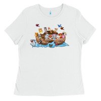 White noahs ark Ladies Tee - texasbilliewilder