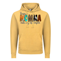 Vintage Mustard Being a Momma Makes My Life Complete Vintage Hoodie - CowCowDesign