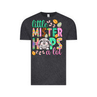 Little Mister Hops A Lot Easter Day Vintage Tee | Teevron