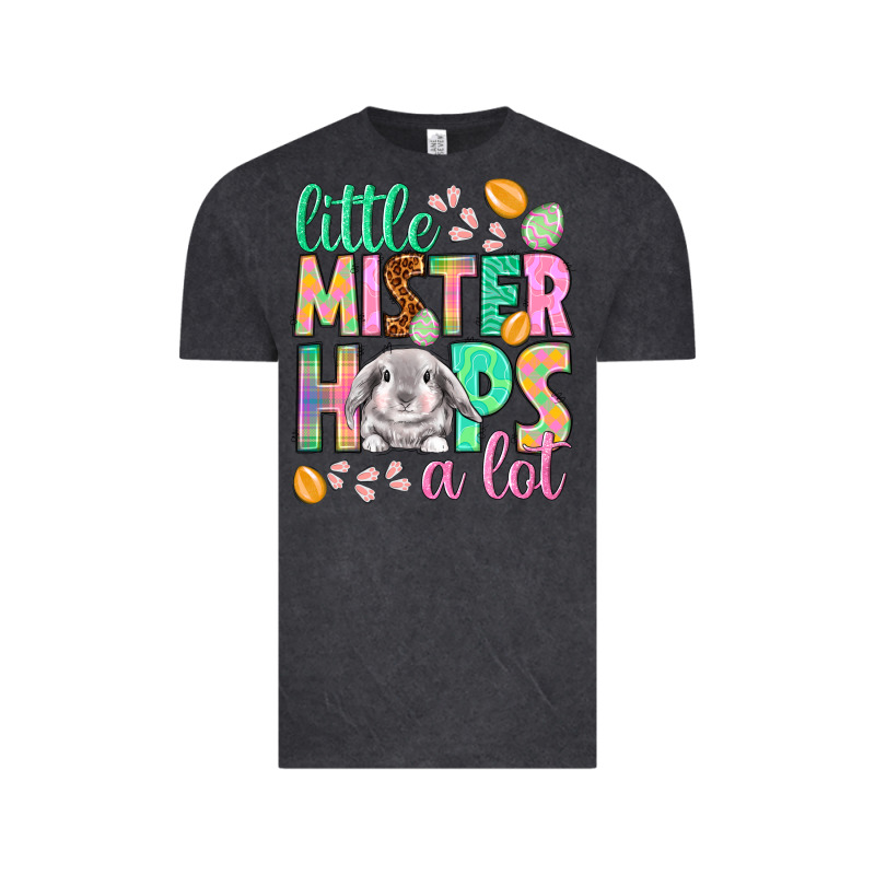 Little Mister Hops A Lot Easter Day Vintage Tee by HowdyJamesFarm | Teevron