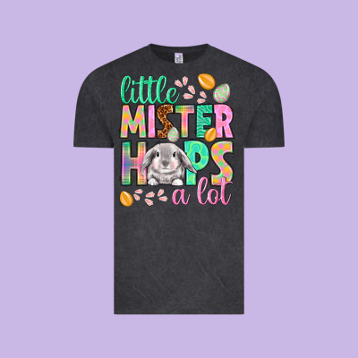 Little Mister Hops A Lot Easter Day Vintage Tee Designed By Howdyjamesfarm