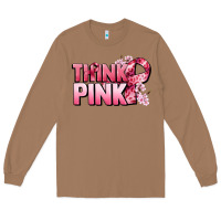 Toasted Coconut Think pink Cancer Awareness Long Sleeve Tee - FaDigitalArtStudio