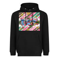 Black pink stitch  christmas Heavyweight Hoodie - AdoDesignShop
