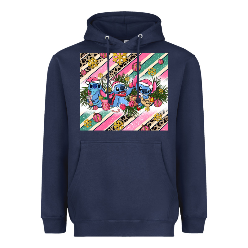 Pink Stitch  Christmas Heavyweight Hoodie by AdoDesignShop | Teevron
