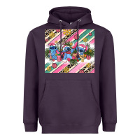 Plum pink stitch  christmas Heavyweight Hoodie - AdoDesignShop