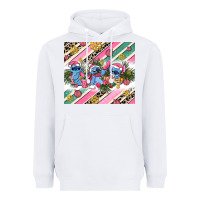 White pink stitch  christmas Heavyweight Hoodie - AdoDesignShop