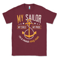 Burgundy Proud Navy Mother for Moms of Sailors Proud Mom Navy Family Classic Tee - longCreatives
