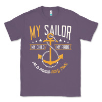 Lavender Proud Navy Mother for Moms of Sailors Proud Mom Navy Family Classic Tee - longCreatives