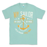 Seafoam Proud Navy Mother for Moms of Sailors Proud Mom Navy Family Classic Tee - longCreatives