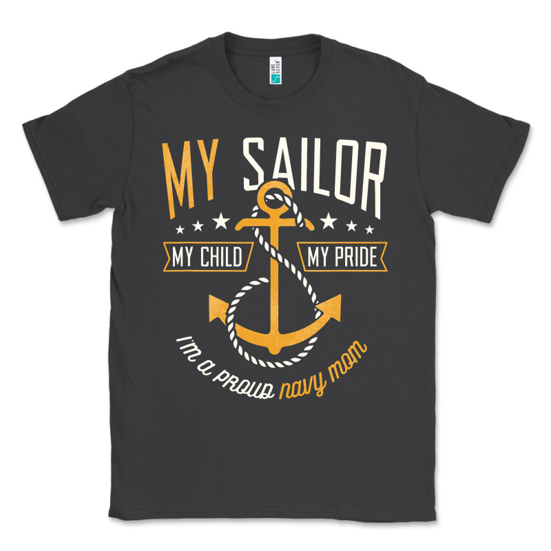 Proud Navy Mother For Moms Of Sailors Proud Mom Navy Family Classic Tee by longCreatives | Teevron