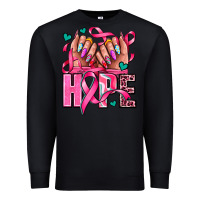 Black hope with woman hands Premium Sweatshirt - AdoDesignShop
