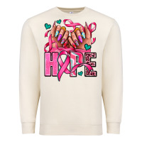 Sandshell hope with woman hands Premium Sweatshirt - AdoDesignShop