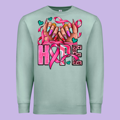 Hope With Woman Hands Premium Sweatshirt Designed By Adodesignshop