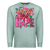 Seafoam hope with woman hands Premium Sweatshirt - AdoDesignShop