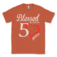 Copper Vintage 50th Birthday Blessed By God For 50 Years Birthday Classic Tee - longCreatives